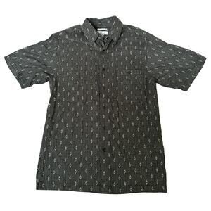 Ron Chereskin Men's Luxe Rayon Geometric Button-Down Shirt Size Small